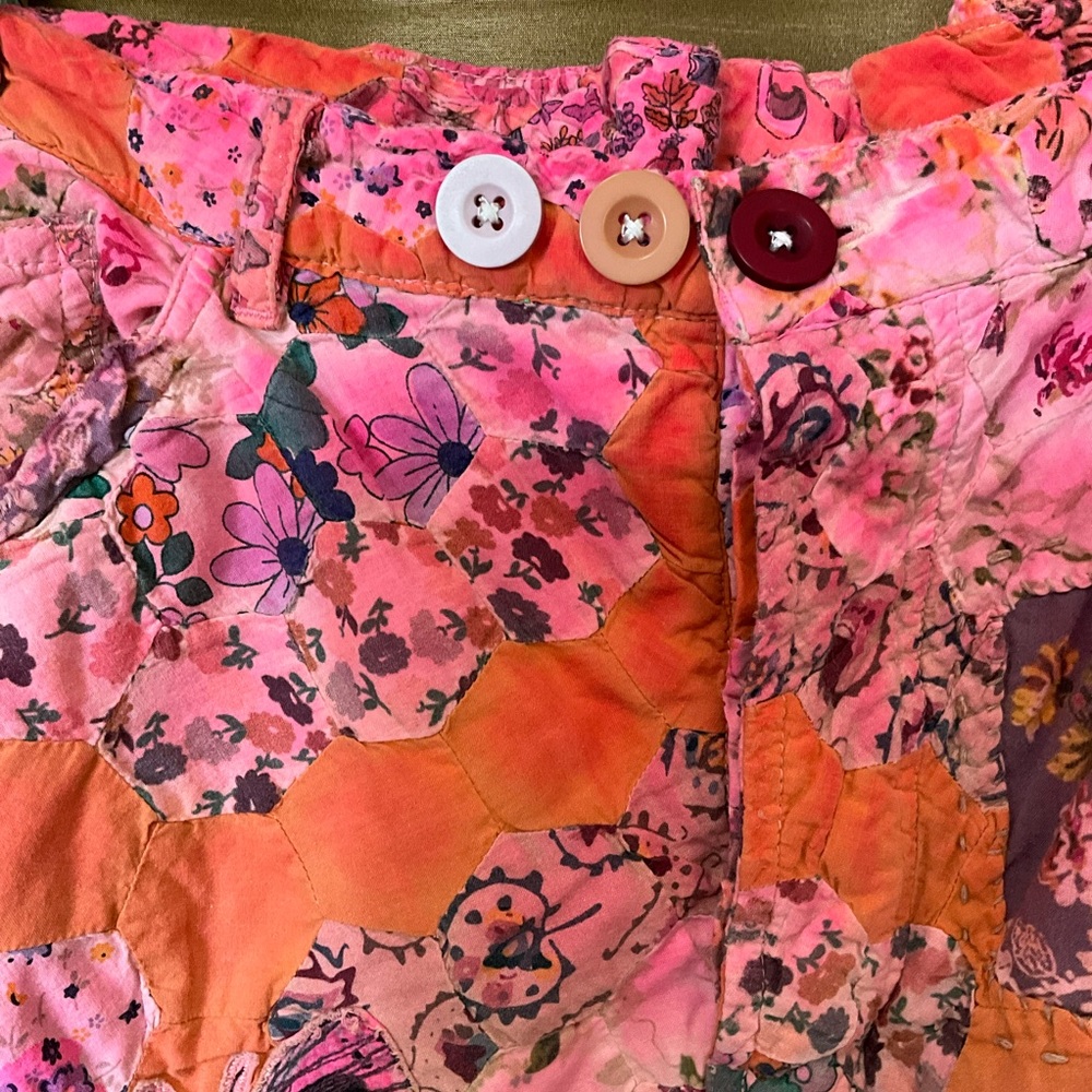 Magnolia Pearl Pink and Orange Ankle Cropped Pants - Picture 7 of 15
